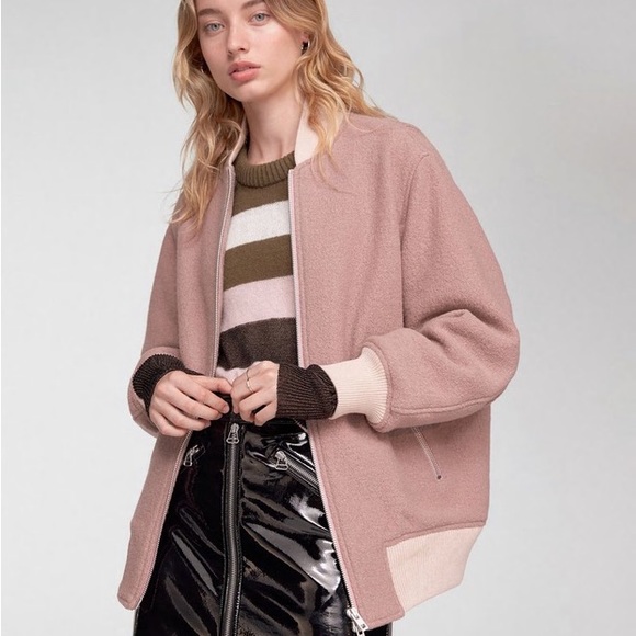 RAG & BONE | NWOT Oversized Elle Bomber Wool Jacket - Picture 4 of 17